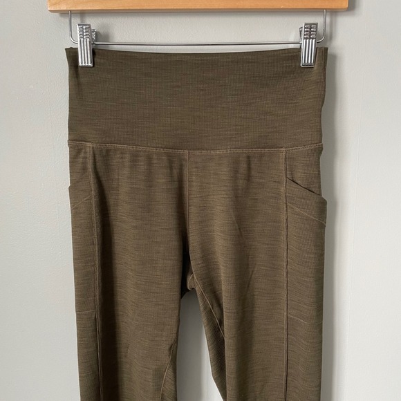 Prana Brown High Waisted Pocket Leggings Athleisure Activewear Size Women's M - Picture 8 of 11